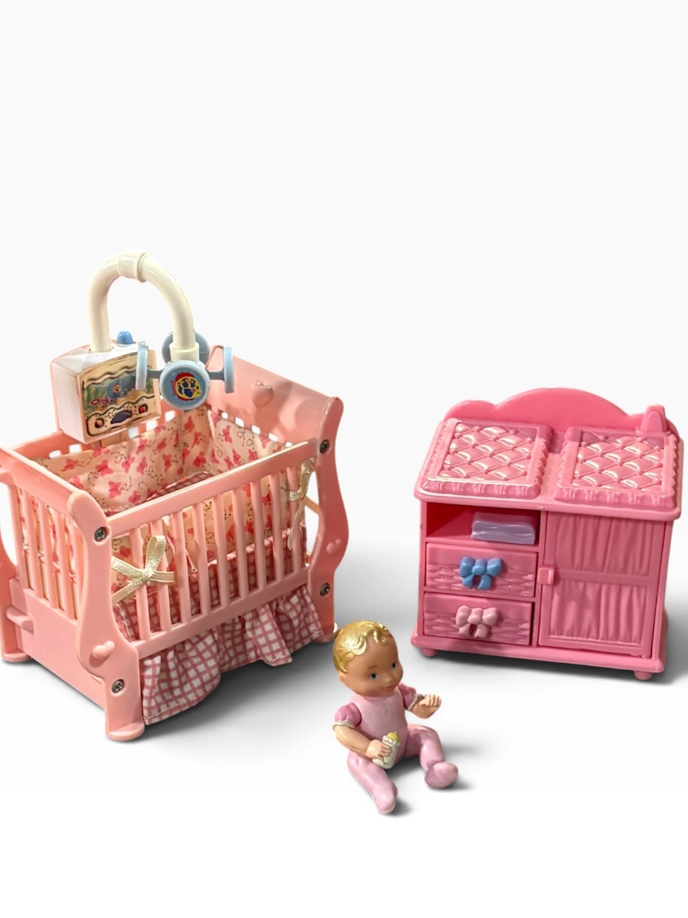 Fisher Price Loving Family Dollhouse Baby Girl Nursery  Set Lights & Sounds